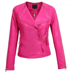 Motorbike Women Leather Jacket