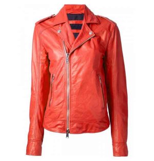 Motorbike Women Leather Jacket